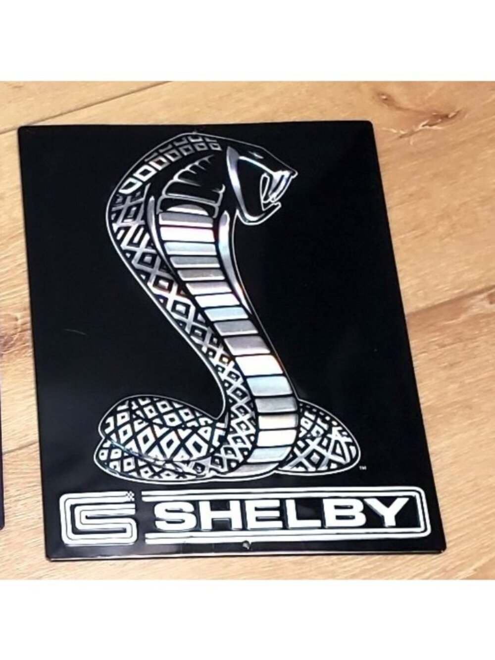 Cobra Shelby Tin Sign Garage Man Cave 10 x 13 Embossed Metal Ford Licensed
